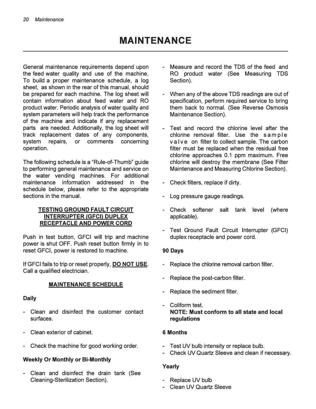 1840 Click PLC- Maintenance