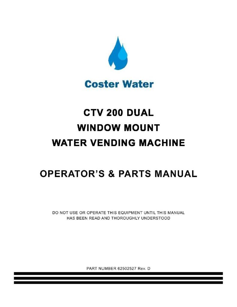 Dual Window- Operator's & Parts Manual